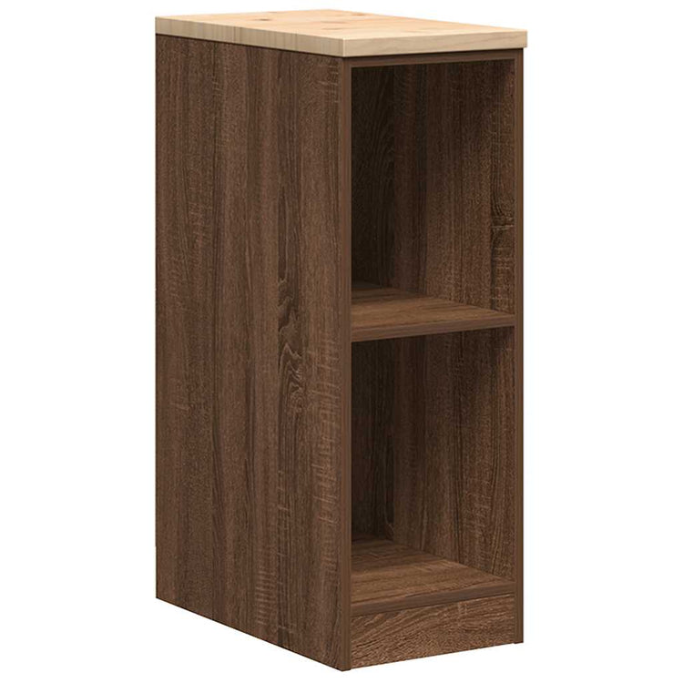 Vidaxx Garagenschrank 30x51x85 cm massives Kiefernholz, braune Eiche