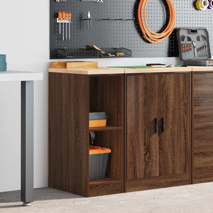Vidaxx Garagenschrank 30x51x85 cm massives Kiefernholz, braune Eiche