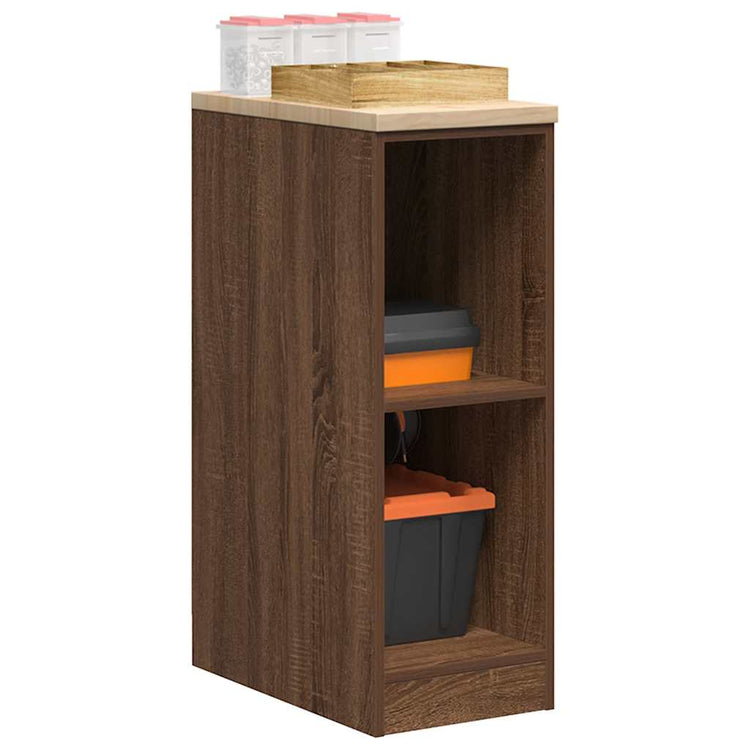 Vidaxx Garagenschrank 30x51x85 cm massives Kiefernholz, braune Eiche