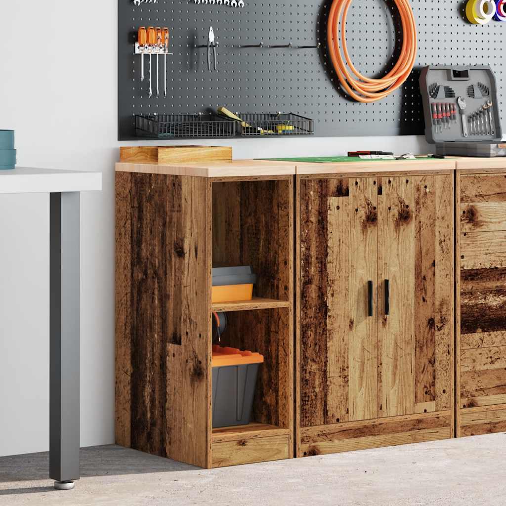 Vidaxx Garagenschrank 30x51x85 cm massives Kiefernholz Altholz