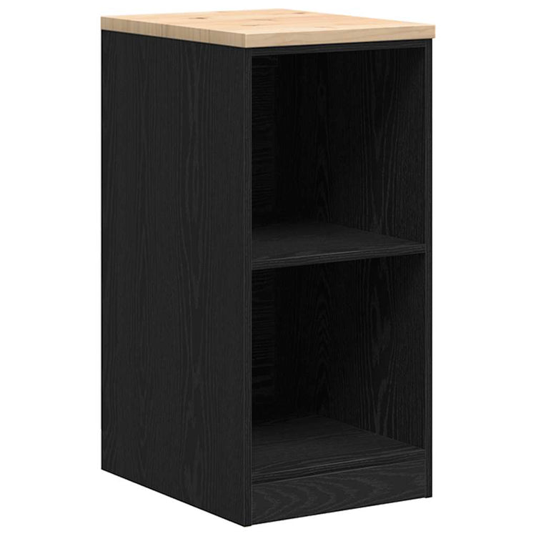 Vidaxx Garagenschrank 40x51x85 cm massives Kiefernholz schwarz