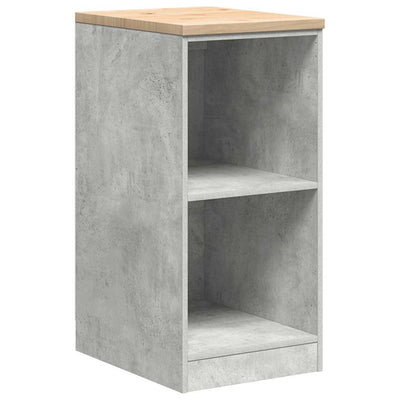 Vidaxx Garagenschrank 40x51x85 cm massives Kiefernholz betongrau