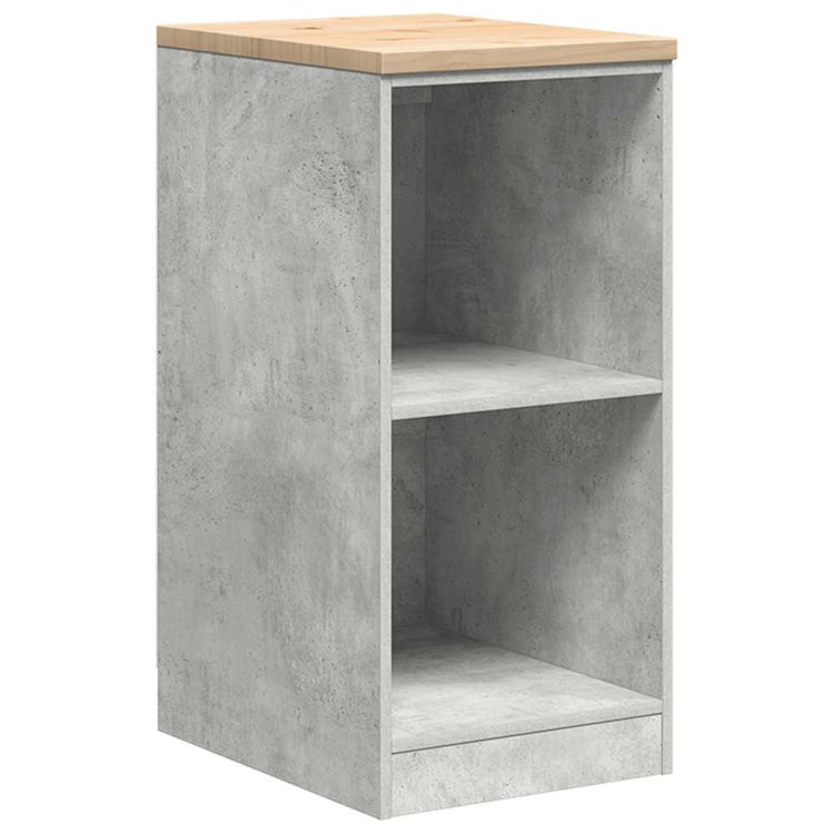 Vidaxx Garagenschrank 40x51x85 cm massives Kiefernholz betongrau