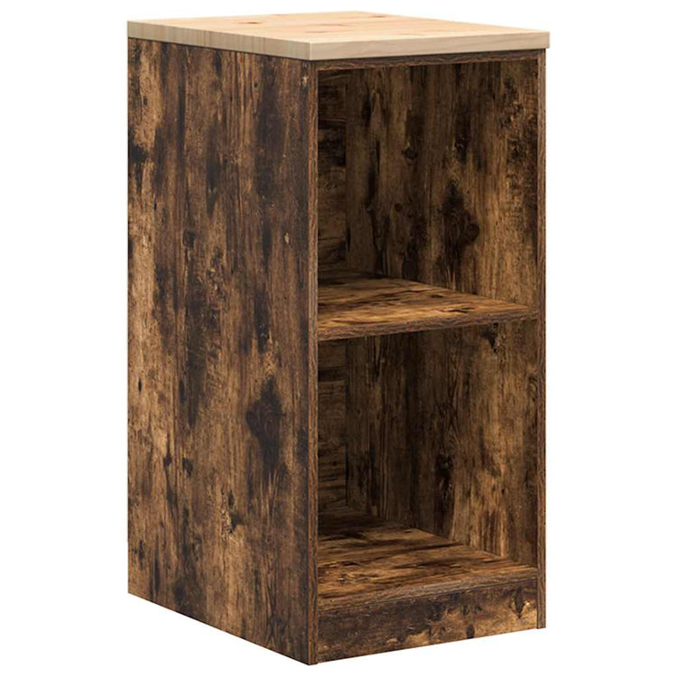 Vidaxx Garagenschrank 40x51x85 cm massives Kiefernholz, geräucherte Eiche