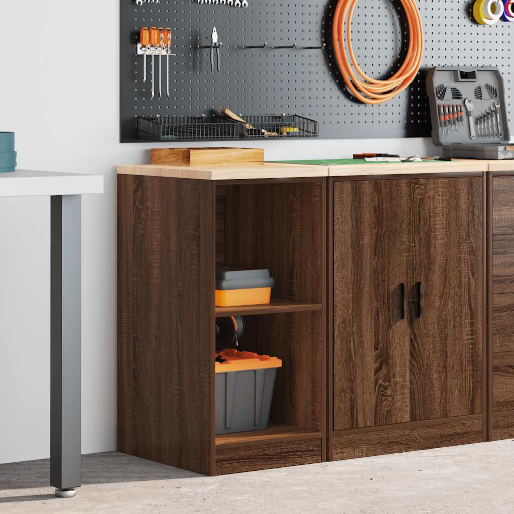 Vidaxx Garagenschrank 40x51x85 cm massives Kiefernholz, braune Eiche