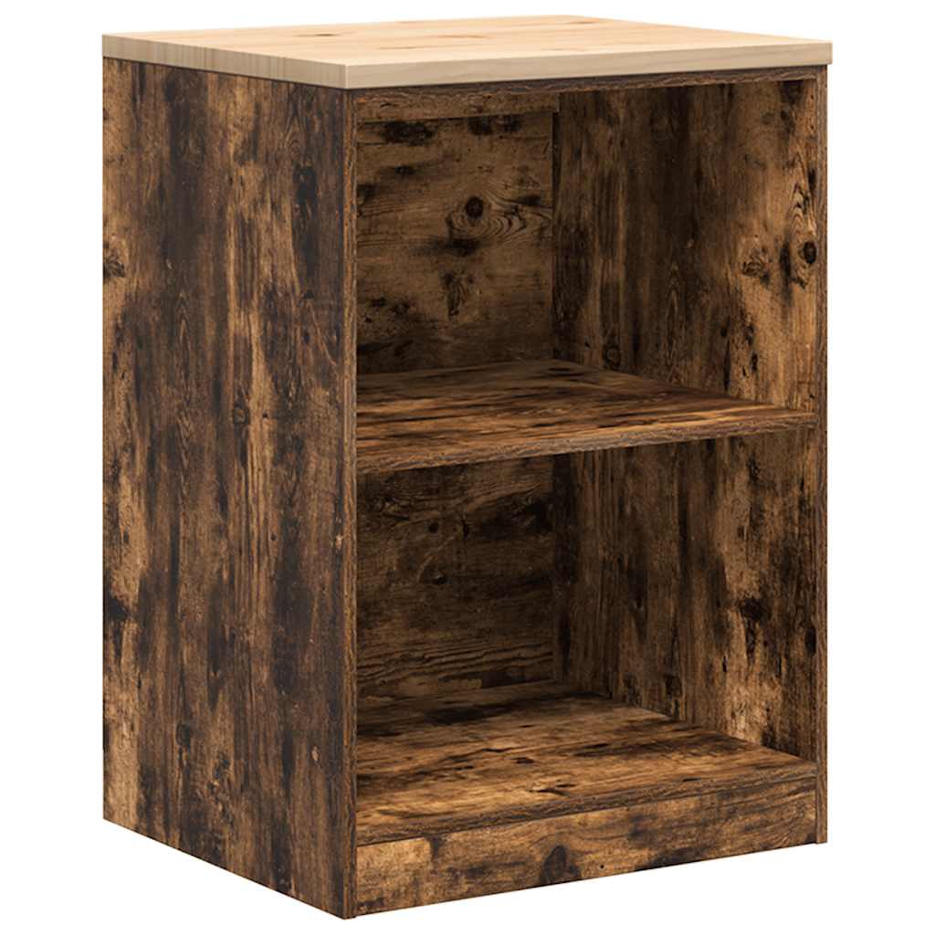 Vidaxx Garagenschrank 60x51x85 cm massives Kiefernholz, geräucherte Eiche