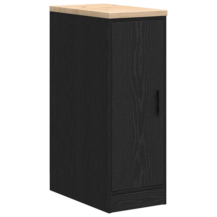Vidaxx Garagenschrank 30x51x85 cm massives Kiefernholz schwarz