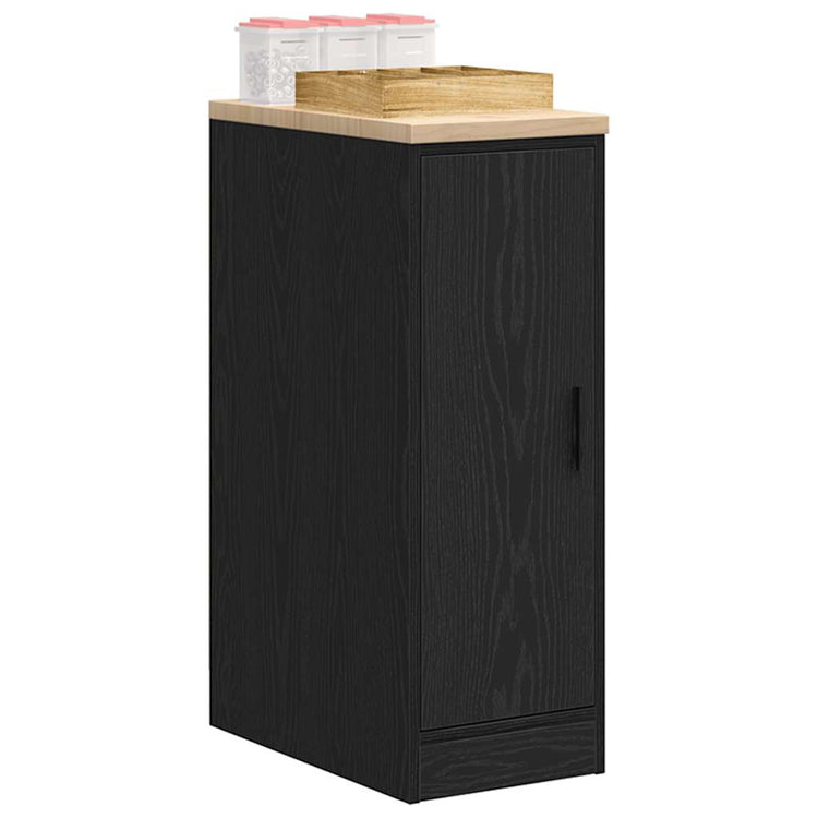 Vidaxx Garagenschrank 30x51x85 cm massives Kiefernholz schwarz