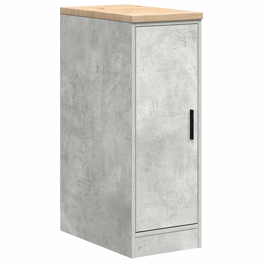 Vidaxx Garagenschrank 30x51x85 cm massives Kiefernholz betongrau