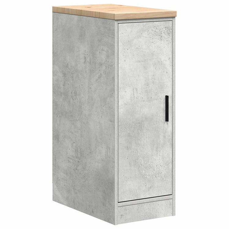 Vidaxx Garagenschrank 30x51x85 cm massives Kiefernholz betongrau
