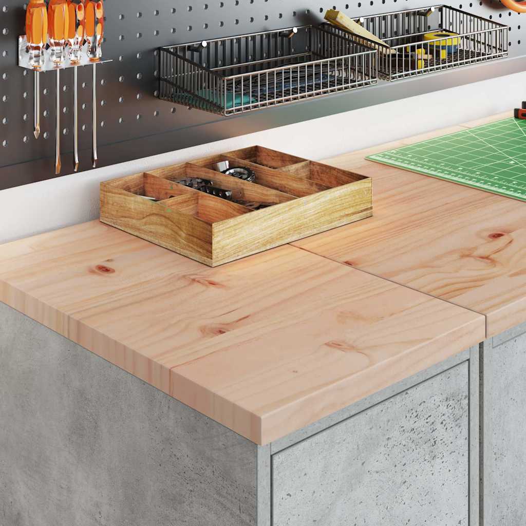 Vidaxx Garagenschrank 30x51x85 cm massives Kiefernholz betongrau