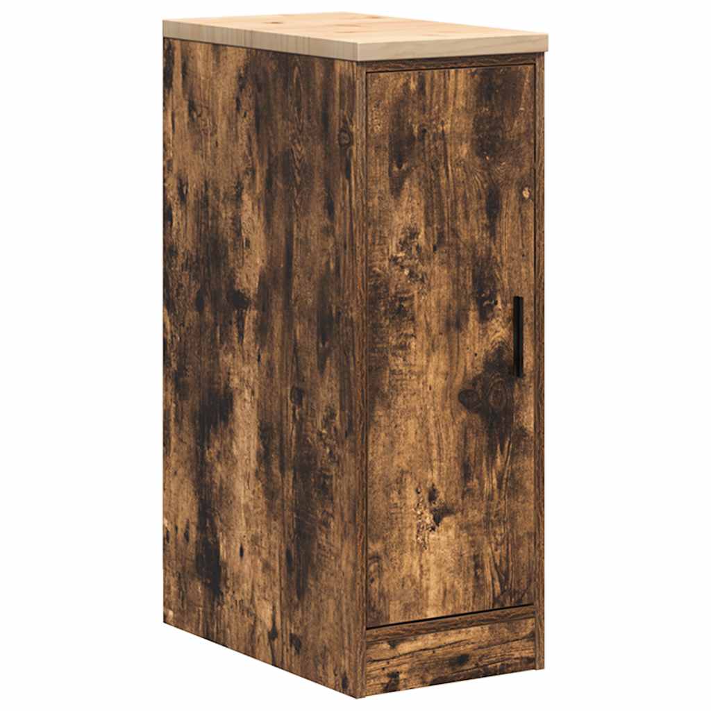 Vidaxx Garagenschrank 30x51x85 cm massives Kiefernholz, geräucherte Eiche