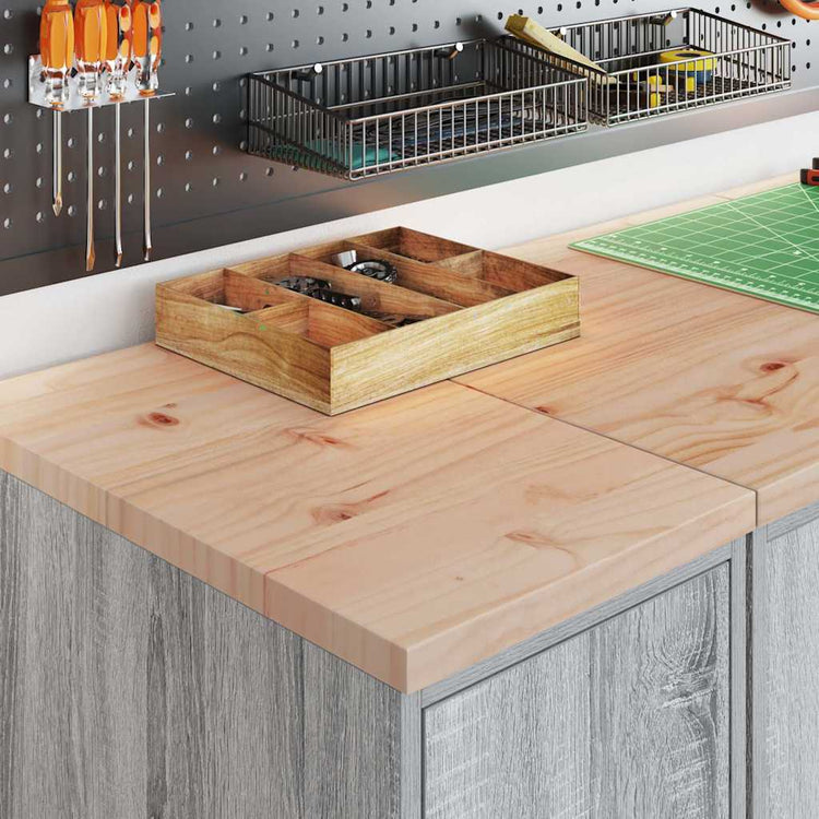 Vidaxx Garagenschrank 30x51x85 cm massives Kiefernholz grau Sonoma