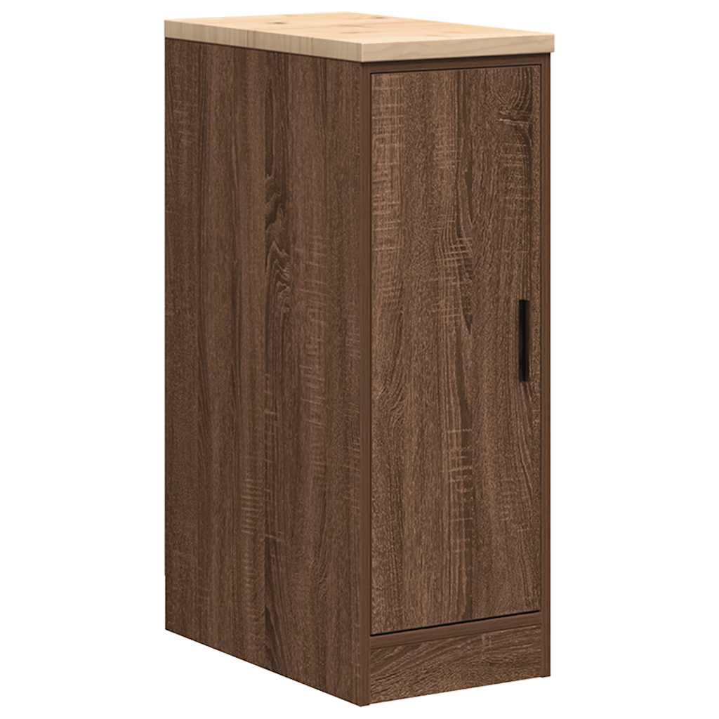 Vidaxx Garagenschrank 30x51x85 cm massives Kiefernholz, braune Eiche