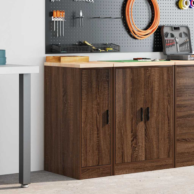 Vidaxx Garagenschrank 30x51x85 cm massives Kiefernholz, braune Eiche