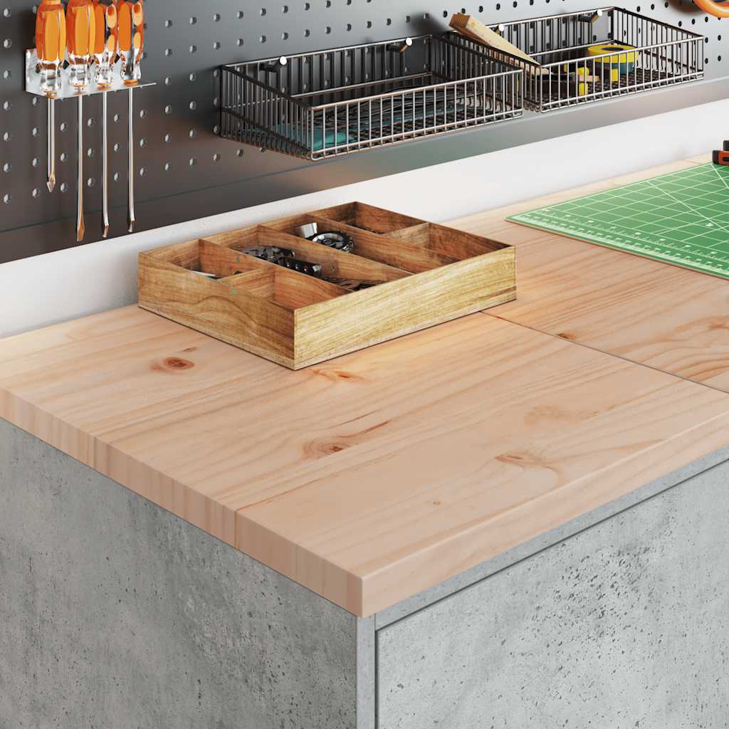 Vidaxx Garagenschrank 40x51x85 cm massives Kiefernholz betongrau