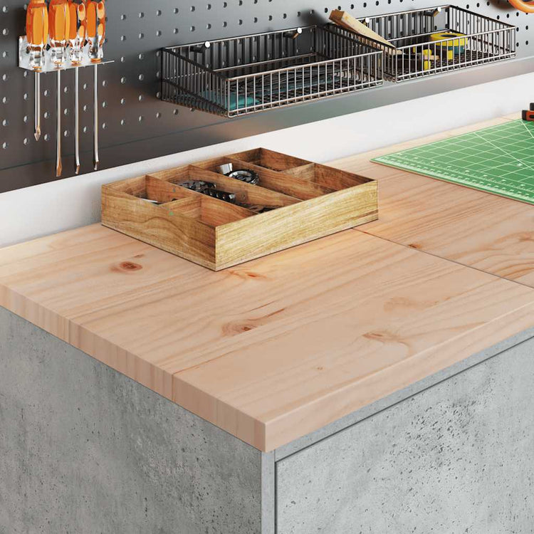 Vidaxx Garagenschrank 40x51x85 cm massives Kiefernholz betongrau