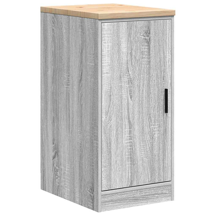 Vidaxx Garagenschrank 40x51x85 cm massives Kiefernholz grau Sonoma