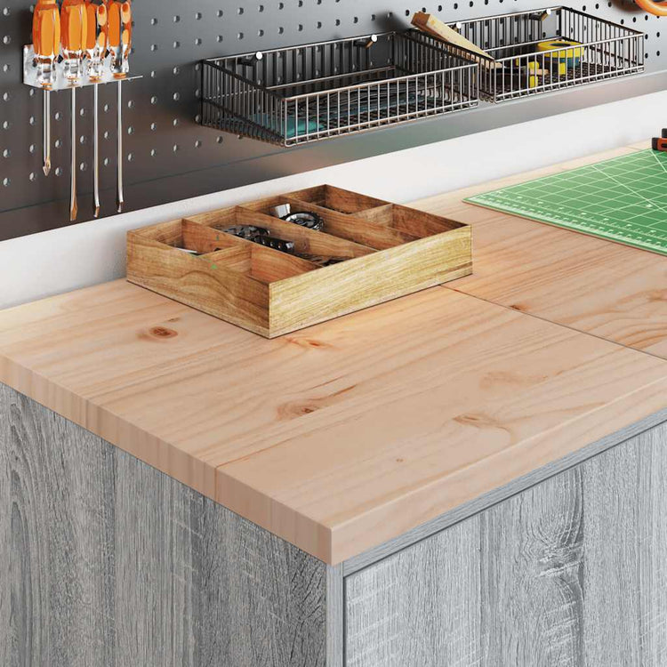 Vidaxx Garagenschrank 40x51x85 cm massives Kiefernholz grau Sonoma