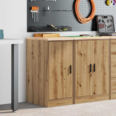 Vidaxx Garagenschrank 40x51x85 cm massives Kiefernholz Artisan Eiche gefärbt