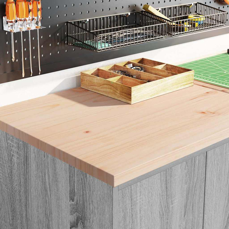 Vidaxx Garagenschrank 60x51x85 cm massives Kiefernholz grau Sonoma