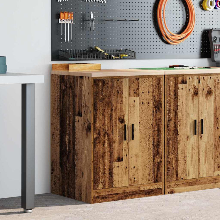 Vidaxx Garagenschrank 60x51x85 cm Kiefer massiv Altholz