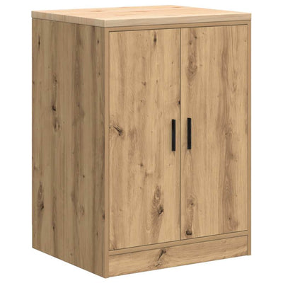 Vidaxx Garagenschrank 60x51x85 cm massives Kiefernholz Artisan Eiche gefärbt