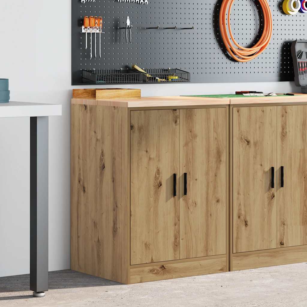 Vidaxx Garagenschrank 60x51x85 cm massives Kiefernholz Artisan Eiche gefärbt