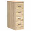 Vidaxx Garagenschrank 30x51x85 cm massives Kiefernholz Sonoma-Eiche farbig