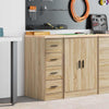 Vidaxx Garagenschrank 30x51x85 cm massives Kiefernholz Sonoma-Eiche farbig