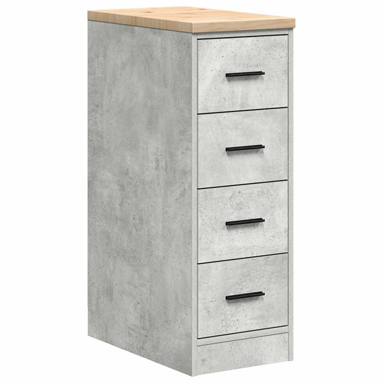 Vidaxx Garagenschrank 30x51x85 cm massives Kiefernholz betongrau