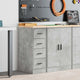 Vidaxx Garagenschrank 30x51x85 cm massives Kiefernholz betongrau