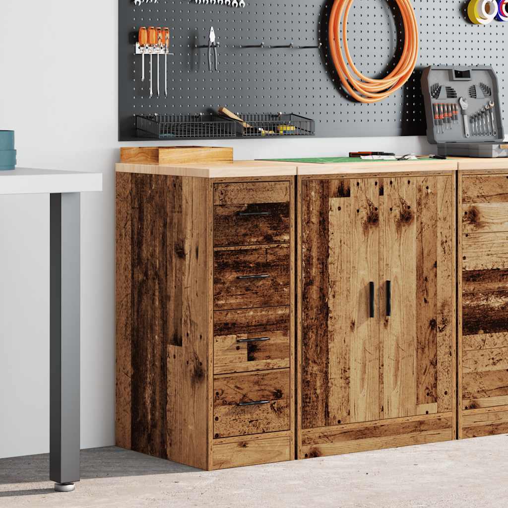 Vidaxx Garagenschrank 30x51x85 cm massives Kiefernholz Altholz