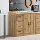 Vidaxx Garagenschrank 30x51x85 cm massives Kiefernholz Artisan Eiche gefärbt