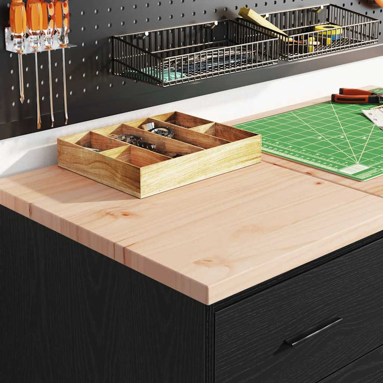 Vidaxx Garagenschrank 40x51x85 cm massives Kiefernholz schwarz