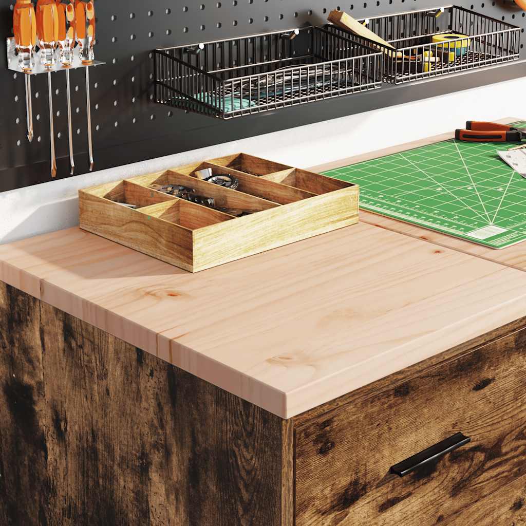 Vidaxx Garagenschrank 40x51x85 cm massives Kiefernholz, geräucherte Eiche