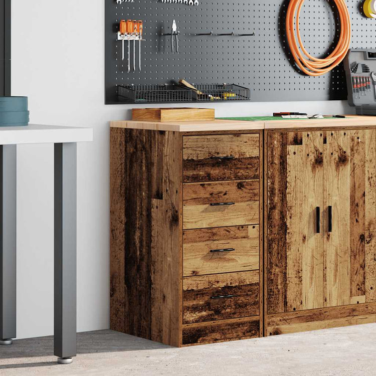 Vidaxx Garagenschrank 40x51x85 cm massives Kiefernholz Altholz