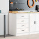 Vidaxx Garagenschrank 60x51x85 cm massives Kiefernholz weiß
