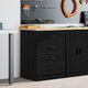 Vidaxx Garagenschrank 60x51x85 cm massives Kiefernholz schwarz