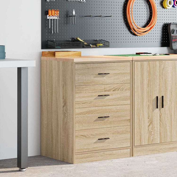 Vidaxx Garagenschrank 60x51x85 cm massives Kiefernholz Sonoma-Eiche farbig