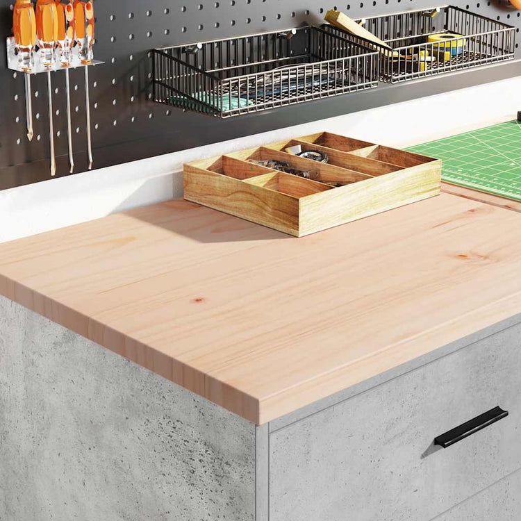 Vidaxx Garagenschrank 60x51x85 cm massives Kiefernholz betongrau