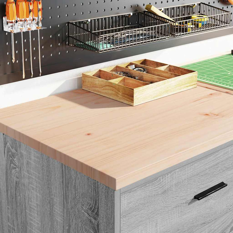 Vidaxx Garagenschrank 60x51x85 cm massives Kiefernholz grau Sonoma