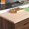 Vidaxx Garagenschrank 60x51x85 cm massives Kiefernholz, braune Eiche