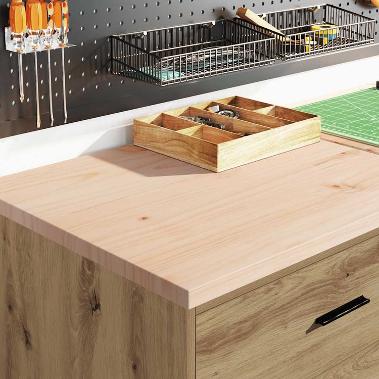 Vidaxx Garagenschrank 60x51x85 cm massives Kiefernholz Artisan Eiche gefärbt