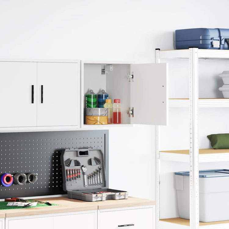 Vidaxx Garagenwandschrank aus Holz weiß lackiert