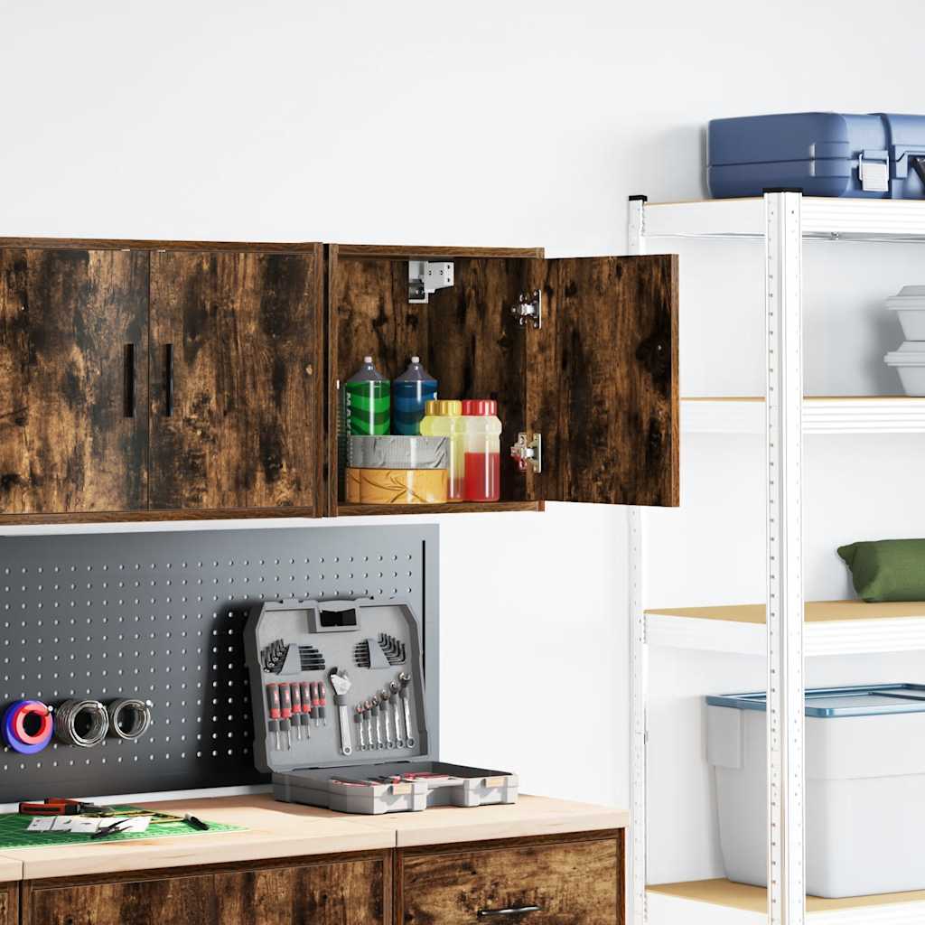 Vidaxx Garagen-Wandschrank aus Holz, geräucherte Eiche