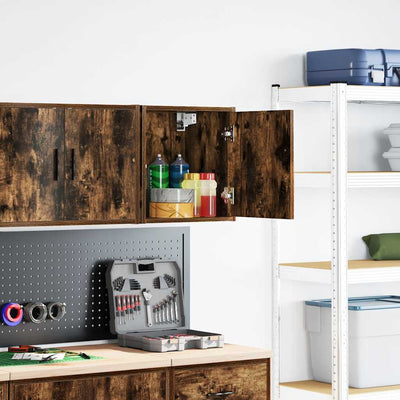 Vidaxx Garagen-Wandschrank aus Holz, geräucherte Eiche