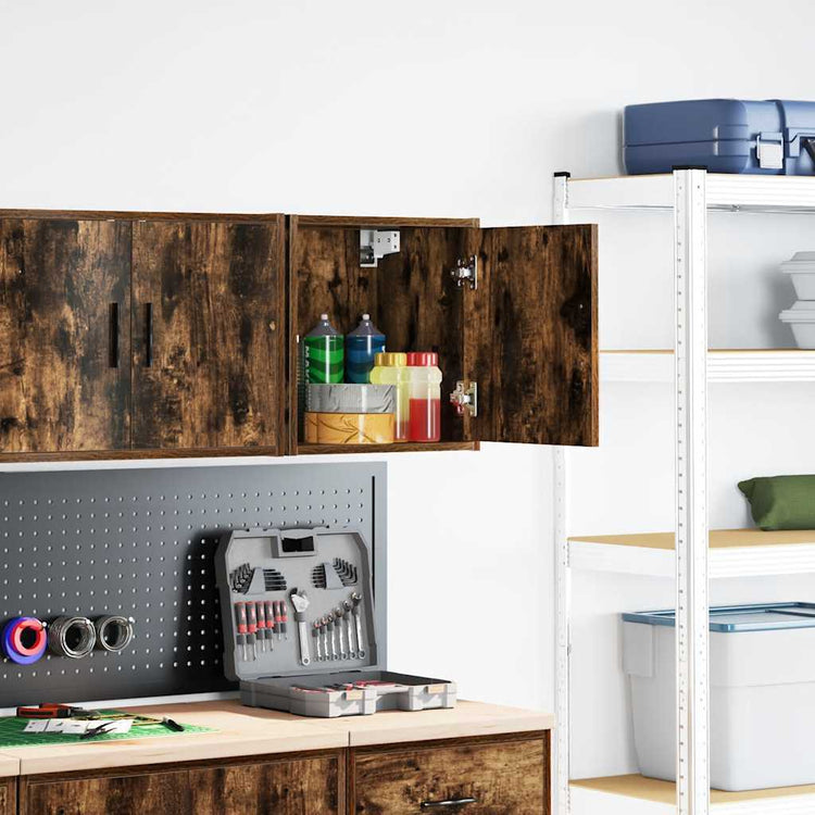 Vidaxx Garagen-Wandschrank aus Holz, geräucherte Eiche