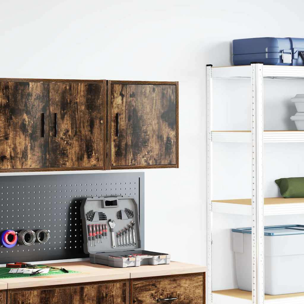 Vidaxx Garagen-Wandschrank aus Holz, geräucherte Eiche