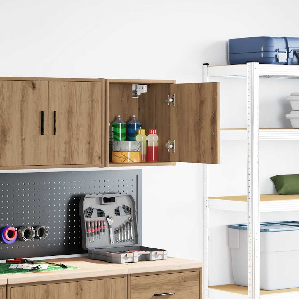 Vidaxx Garagen-Wandschrank aus handgefertigtem Eichenholz